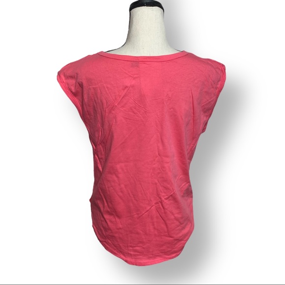 🟢 Newbreed Girl Pink Sleeveless Graphic Top Medium - Picture 3 of 9